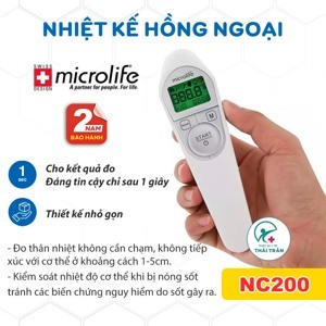 Nhiệt kế điện tử đo trán Microlife NC200
