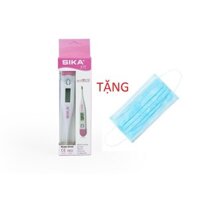 Nhiệt kế điện tử SIKA tặng kèm 10 khẩu trang y tế 4 lớp