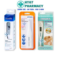 Nhiệt kế điện tử Omron/Microlife/Sakura hinh xác cao và an toàn thay thế cho nhiệt kế thủy ngân - Hàng chính hãng