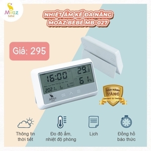 Nhiệt kế đo độ ẩm và nhiệt độ Moaz Bebe MB-027