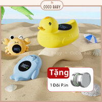 Nhiệt kế đo nhiệt độ nước tắm cho bé, nhiệt kế thông minh hình con vịt, đo nhiệt độ nước