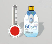 Nhiệt kế đo nhiệt độ tự ghi lại TZ-TEMPU02 60 days trong vận chuyển hàng hoá