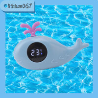 Nhiệt kế đo nước tắm cho bé - Phim hoạt hình kỹ thuật số cá voi dễ thương Đo nước đa chức năng - Lithium067