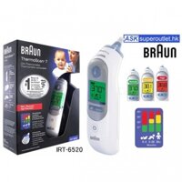 Nhiệt kế đo tai Braun IRT6520, Braun ThermoScan 7| Chính hãng của Đức