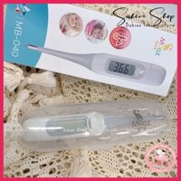 Nhiệt Kế Kỹ Thuật Số Đo Miệng, Kẹp Nách Moaz Bebe MB040 Có Đèn LED [HÀNG CHÍNH HÃNG- BẢO HÀNH  1 NĂM]