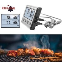 🔥Nhiệt kế kỹ thuật số TP710S cho lò nướng Máy hút thuốc Nấu ăn nhà bếp Nhiệt kế nướng thịt BBQ với hai đầu dò