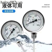 Nhiệt kế lưỡng kim WSS-401 / 411 Con trỏ Nhiệt kế hai kim loại Nhiệt kế ống nồi hơi công nghiệp Nhiệt kế