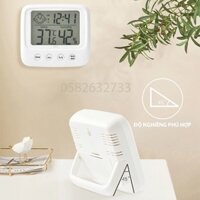 Nhiệt kế phòng điện tử ẩm kế 3 trong 1 đo nhiệt độ và độ ẩm phòng ngủ cho bé đa năng, tiện dụng