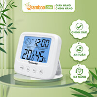 Nhiệt kế phòng, nhiệt ẩm kế Bamboo Life chính hãng máy đo nhiệt độ phòng ngủ, đo độ ẩm điện tử