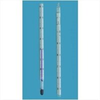 Nhiệt kế thủy ngân -10->+100oC chia vạch 1°C, dài 300mm, Blue