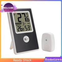 Nhiệt kế treo tường kỹ thuật số Đồng hồ đo độ ẩm nhiệt độ ngoài trời trong nhà