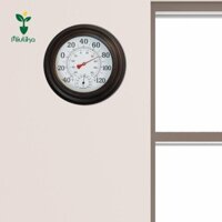 Nhiệt kế trong nhà Miulika Máy đo độ ẩm treo tường Nhiệt kế đo độ ẩm khí hậu Retro Nhắc nhở thoải mái cho sân văn phòng gia đình