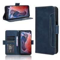 Nhiều Khe Cắm Thẻ Vỏ Motorola Moto G Play 4G 2024 Ví Da PU Khóa Từ Tính Lật Bao Đựng Thẻ Đứng