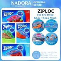 [NHIỀU KÍCH CỠ] Túi Trữ Đông Khóa Thông Minh Ziploc Double Zipper Quart Freezer Bags