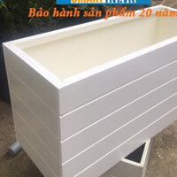 (Nhiều kích thước, hỗ trợ Sơn màu) Chậu gỗ nhựa 70*30*30cm ngoài trời composite kẻ chỉ mới, hàng đẹp Smarttnt.vn