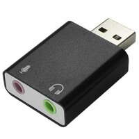 Nhiều Loại 7.1 Card Âm Thanh USB Bên Ngoài Tiếng 3.5 Mm Thẻ 3D Stereo Máy Tính Laptop