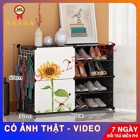 💥💥NHIỀU LỰA CHỌN 💥💥TỦ NHỰA ĐỰNG GIÀY DÉP KIỂU MỚI 8 Ô (chia ô) KIỂU LẮP 2X2 NHIỀU MÀU LỰA CHỌN