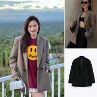 (NHIỀU MÀU) ÁO VEST OVERSIZE ZARA XUẤT DƯ TUỒN DÁNG BLAZER VẠT ĐẮP CHÉO - 2753/032 2753/432 8372/037
