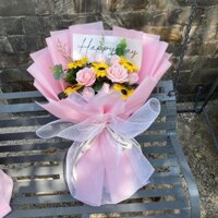 (Nhiều Mẫu) Bó Hoa Hướng Dương Size Lớn Tặng Lễ Tốt Nghiệp, Sinh Nhật, Bouquet Of Flowers (Hoa Sáp Thơm)