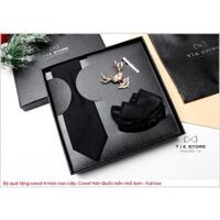 NHIỀU MẪU Cavat Bộ Cao Cấp Hàn Quốc 4 món Phụ Kiện - Full box kèm túi xách - 7