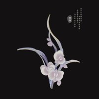 Nhiều Màu Phalaenopsis Thêu Miếng Dán Sắt Phong Cách Có Thể Được May Tay Cao Cấp Phong Cách Trung Quốc Bóng Quạt Hanfu Trang Trí Thêu Vải Miếng Dán20250316