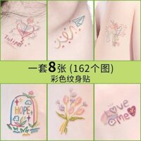 Nhiều Màu Sắc Hình Xăm Dán Chống Thấm Nước Lâu Dài Nhỏ Tươi Cánh Tay Nữ Xương Đòn Cá Tính Dễ Thương Dán Dòng Hình Xăm Dán wst3.6