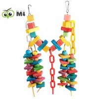Nhiều Màu Sắc Vẹt Lồng Gỗ Nhai Cắn Đồ Chơi Cho Thú Cưng Chim Treo Xoay Và Còn Lại Đồ Chơi Thú Cưng Chim Leo Thang Đồ Chơi Trò Chơi
