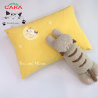 (Nhiều màu) Size S 35x50cm Gối và Vỏ gối cho bé Hikosen Cara Nhật Bản vải cotton tự nhiên mềm mát V-Z18-211