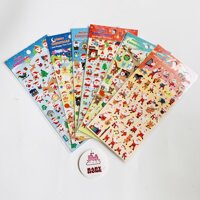 Nhiều mẫu Sticker dan nôi 3D Doreamon, Biêt đôi cho cưu hô, Siêu nhân người nhện Spider man, Khung long - Giang Sinh