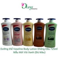 [Nhiều màu] Vaseline OK326 sữa dưỡng thể vaseline mỹ vòi xanh kem body lotion sáng mịn, dịu da 725ml