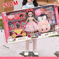 (Nhiều mẫu)Bộ búp bê làm quà tặng cho bé gái, búp bê barbie và phụ kiện  dễ thương hàng hộp cỡ lớn