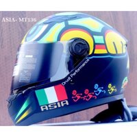 [NHIỀU MẪU]MŨ BẢO HIỂM FULL FACE ASIA MT-136 CAO CẤP CHÍNH HÃNG