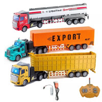 (Nhiều mẫu)Xe tải đầu kéo, xe container chở hàng điều khiển từ xa 4 chiều cao cấp( có kèm pin và bộ sạc)