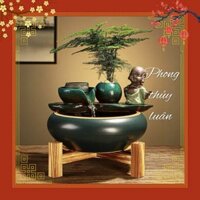 [NHIỀU PHÂN LOẠI] Phong thủy luân thác nước phong thủy để bàn đài phun nước Đức Phật