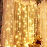 [Nhiều size] Đèn Led Rèm Mưa Rơi Trang Trí Ngoài Trời, Phòng Ngủ, Tiệc Cưới, Sinh Nhật, Quán Cafe