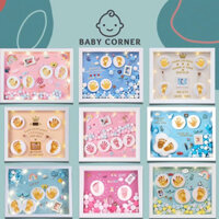[Nhiều Sticker] 🍼Bộ Khung ảnh in dấu chân tay cho bé 🍼