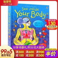 Nhìn bên trong để xem bên trong cơ thể con người Usborne Xem Bên trong loạt Your Body của truyện tranh nguyên bản tiếng Anh tông tìm kiếm thông qua các cuốn sách rộng mở Erskine khám phá khoa học sinh lý này đọc Đồ chơi giáo dục