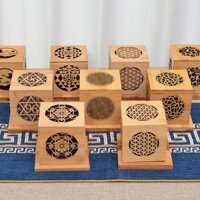 Nhìn Lại 824 Người Hộp Gỗ Chắc Chắn Trống Hộp Gỗ Tre Trong Nhà Phòng Ngủ Lư Hương Retro Rỗng Tây Tạng Hương Trầm Hương Hộ Gia Đình Lư xxl02.19