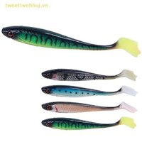 Nhíp 7 Cái Giả Cá Mồi Mềm Vịt Paw Tail Road Runner 9cm 5.6g Mồi Giả Có Cá 3D Mắt Cá Mồi Câu Cá VN