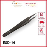 Nhíp đa năng ESD-10 hàng nhập khẩu , nhíp gắp linh kiện điện tử, guitar electric, nhíp gắp lông mi, nhíp gắp đá Kim Loại Tĩnh Điện - ESD-14