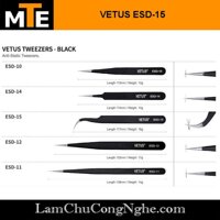 Nhíp gắp linh kiện chống tĩnh điện vetus esd-14, 15