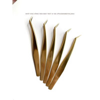 Nhíp hoa hồng đen 45 độ mũi nhám nano nối mi volume , chập sợi , classic