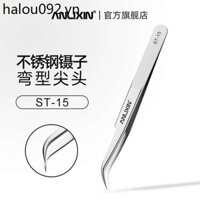 Nhíp Inox ST-15 Mũi Nhọn Kẹp Dụng Cụ Sửa Chữa Khuỷu Tay Nhíp Handmade Tổ Chim Chọn Tóc Mụn Dụng Cụ Tiện Dụng