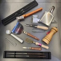 Nhíp nhổ xương cá hồi/cây nạy hàu/đũa gắp sashimi/cây đánh vẩy cá/xẻng xúc teppanyaki/dụng cụ bếp nhà hàng Nhật