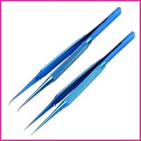 Nhíp nhọn Nhíp tóc mịn không từ tính có hộp lưu trữ 5,5 inch Điện thoại hợp kim titan di động hontinvn