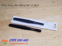 Nhíp nhựa đa năng, đầu bằng chiều dài 11.5cm màu đen