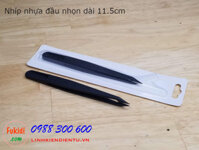 Nhíp nhựa đa năng, đầu nhọn chiều dài 11.5cm màu đen