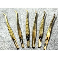 Nhíp nối mi Hoa Hồng Đen Pakistan Mũi Nhám Nano Cao Cấp, tạo mi fan, nối mi thiết kế