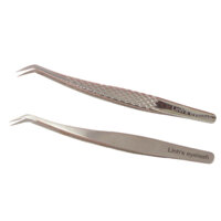 Nhíp nối mi Volume Hoa Hồng Đen Linheyelash - Phủ nhám nano, gắp trên 10D, lực nhẹ và êm tay