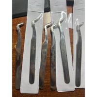 Nhíp Nối Mi Volume Mega Bạc phủ nhám NaNo